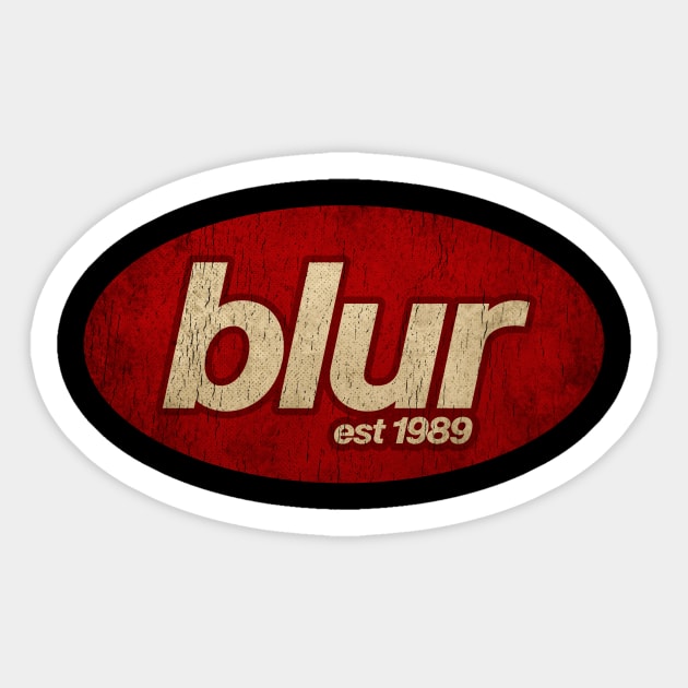 Blur - Vintage Sticker by Skeletownn